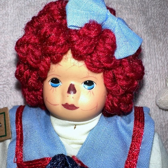NOS Vintage Springford Raggedy Ann & Andy Porcelain Face Sailor Outfit Doll Set - Picture 6 of 7
